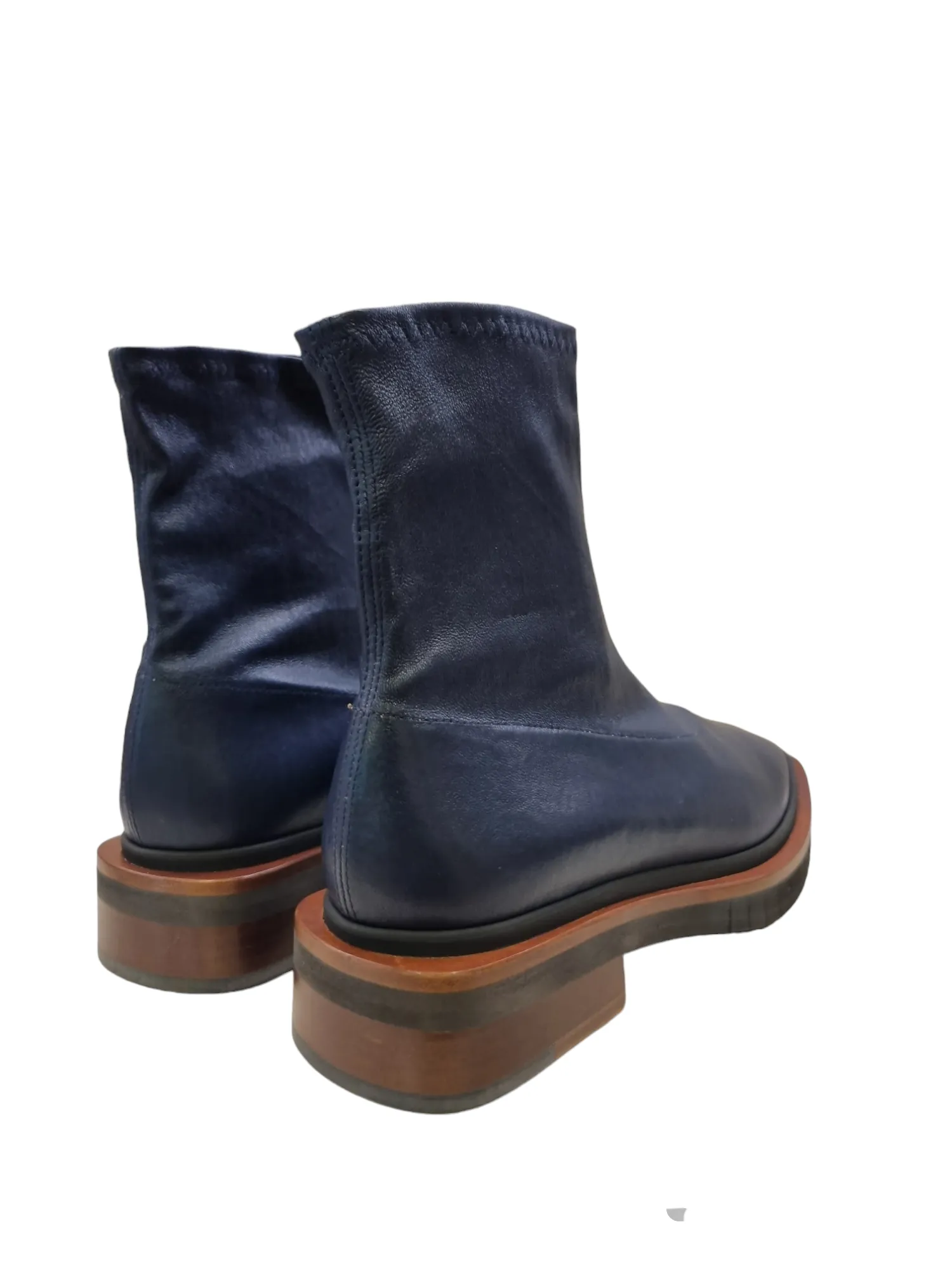 Bailey Navy Leather Boots (carry over style)
