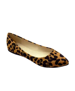 Bella Marie Womens Slip-on Pointy Toe Classic Ballet Flat Shoes