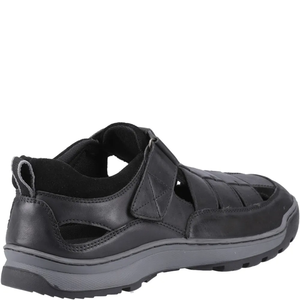 Black Rucker Fisherman Sandals