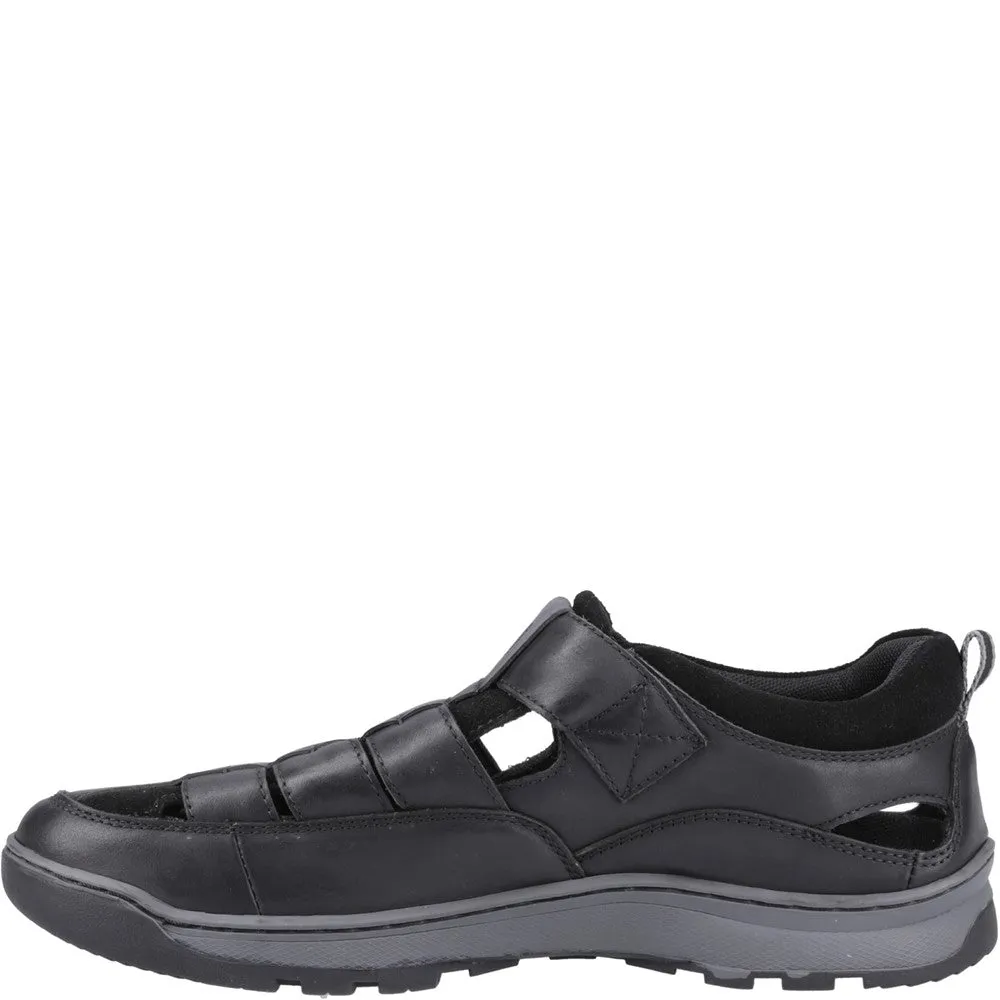 Black Rucker Fisherman Sandals