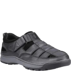 Black Rucker Fisherman Sandals