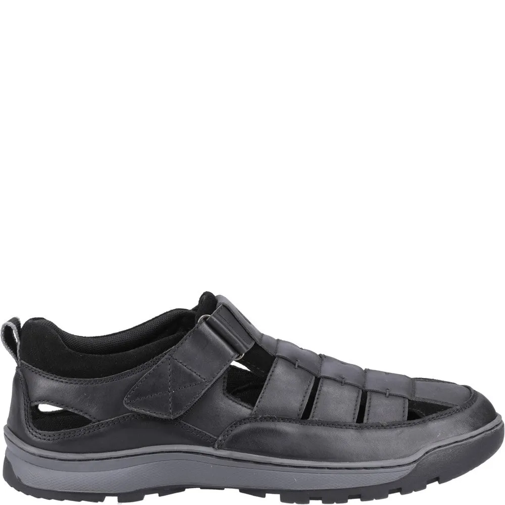 Black Rucker Fisherman Sandals