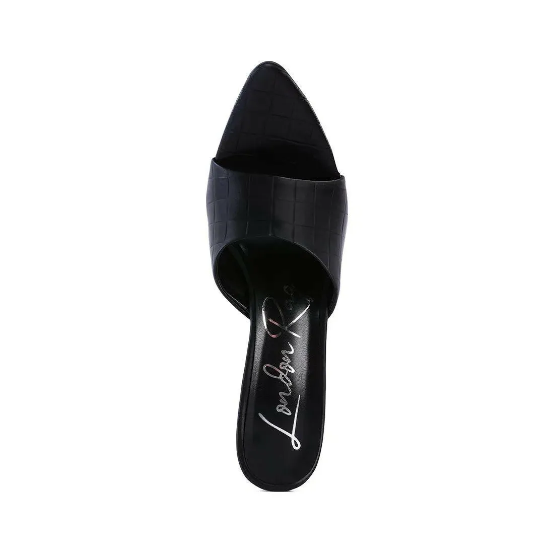 Bottoms Up Strappy Slip On Stiletto Heels