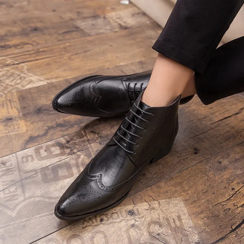 Classy Kevin snip toe high Chelsea boots