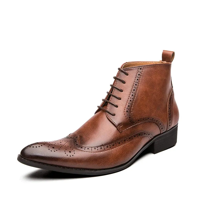 Classy Kevin snip toe high Chelsea boots