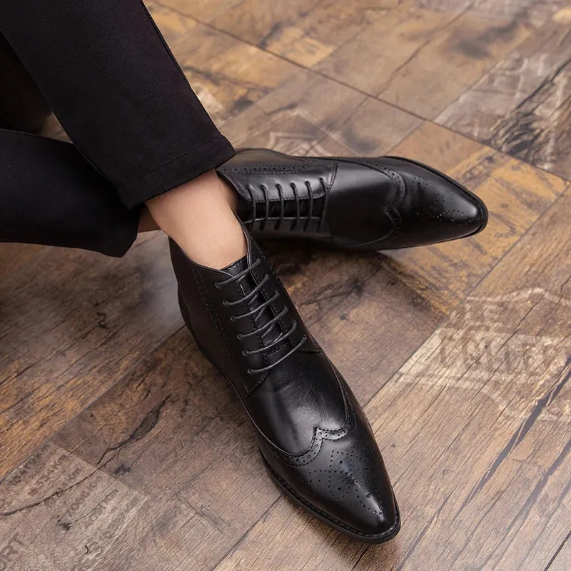 Classy Kevin snip toe high Chelsea boots