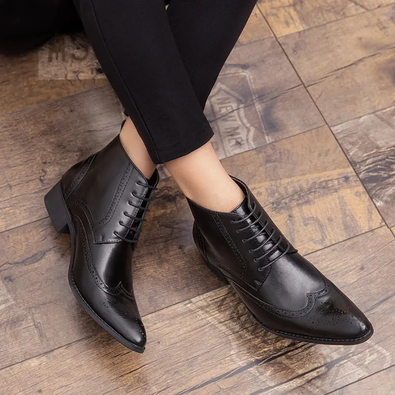 Classy Kevin snip toe high Chelsea boots