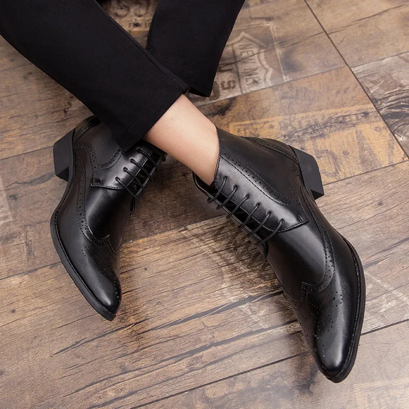 Classy Kevin snip toe high Chelsea boots