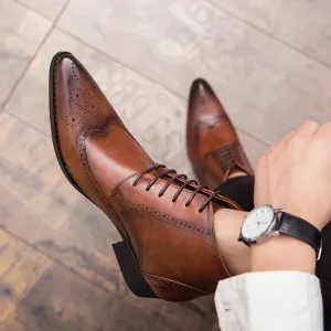 Classy Kevin snip toe high Chelsea boots