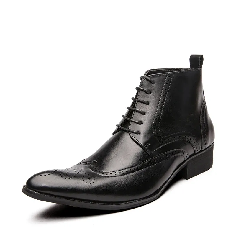 Classy Kevin snip toe high Chelsea boots