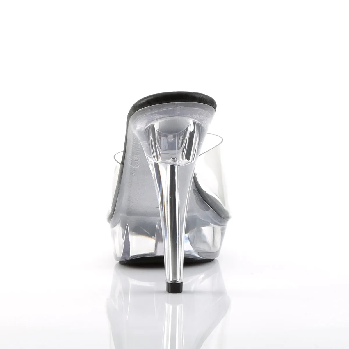 Cocktail Clear Platform Mules