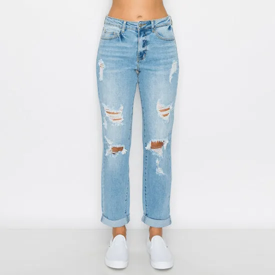 Cuff Boyfriend Jeans
