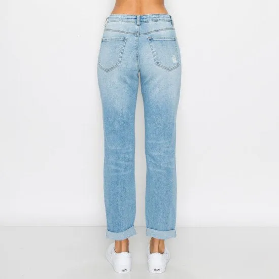 Cuff Boyfriend Jeans