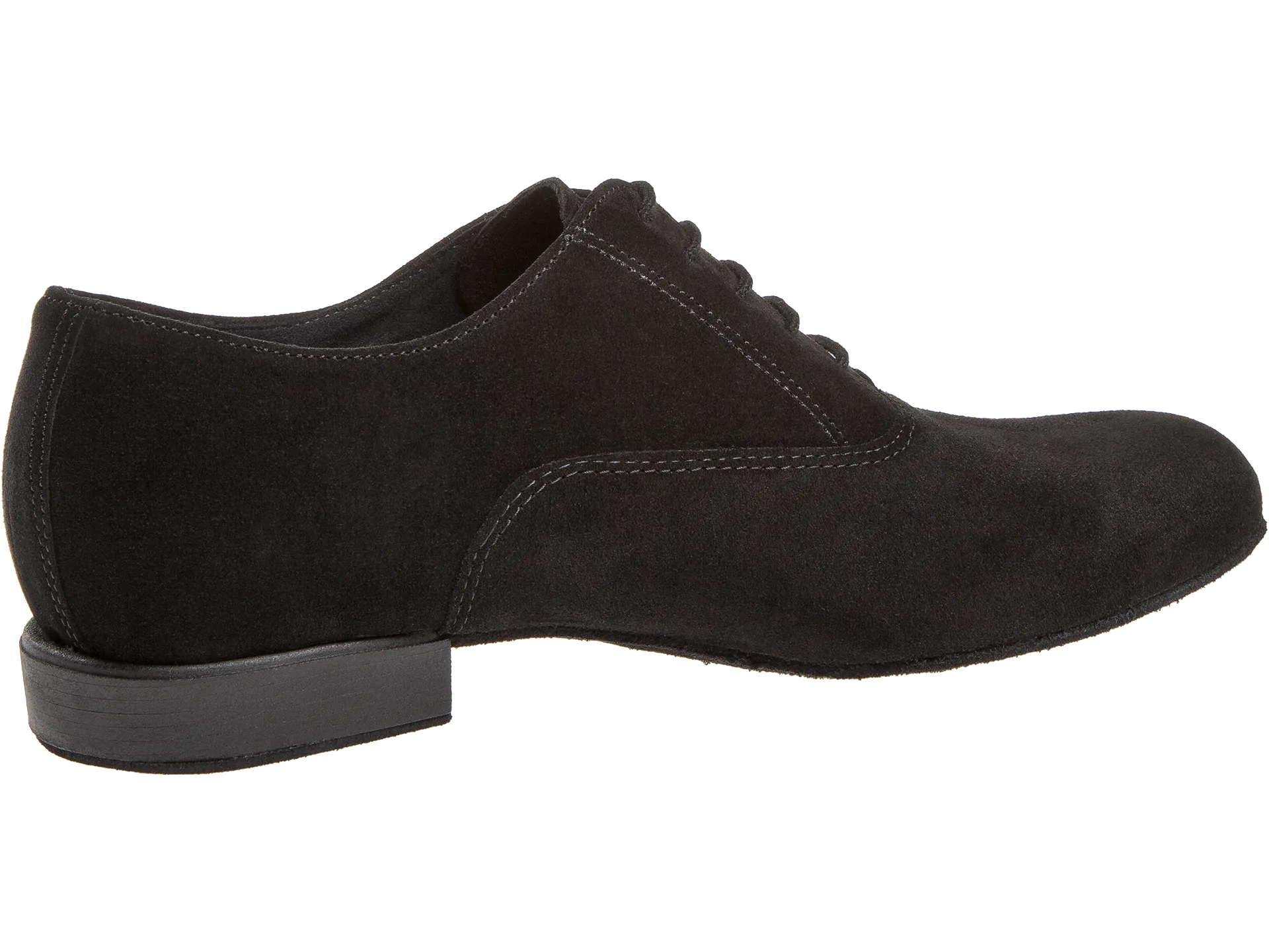 Diamant-Mens: Stewart: Midnite: Black Suede | .75" Standard | WIDE | Suede Sole