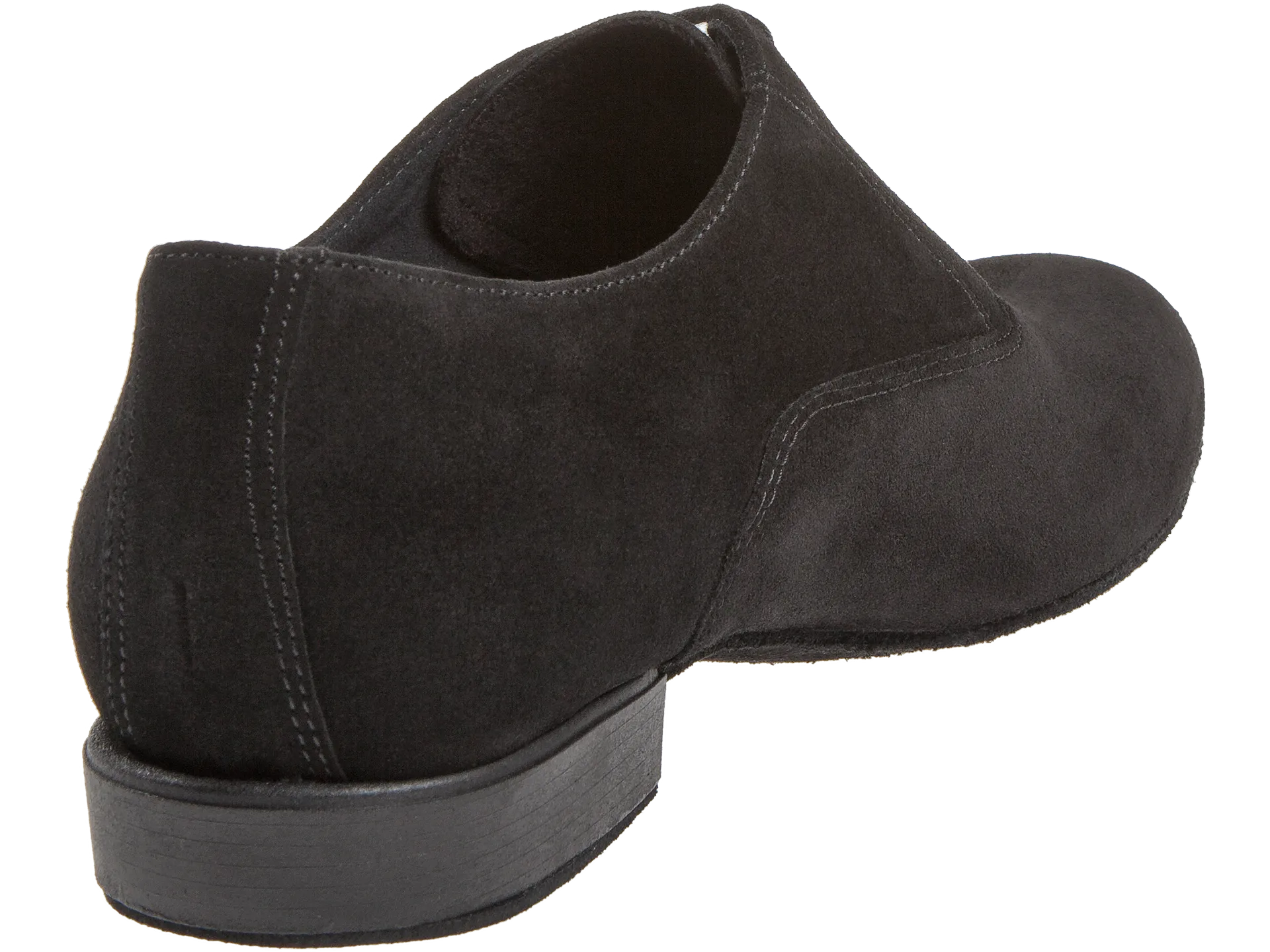 Diamant-Mens: Stewart: Midnite: Black Suede | .75" Standard | WIDE | Suede Sole