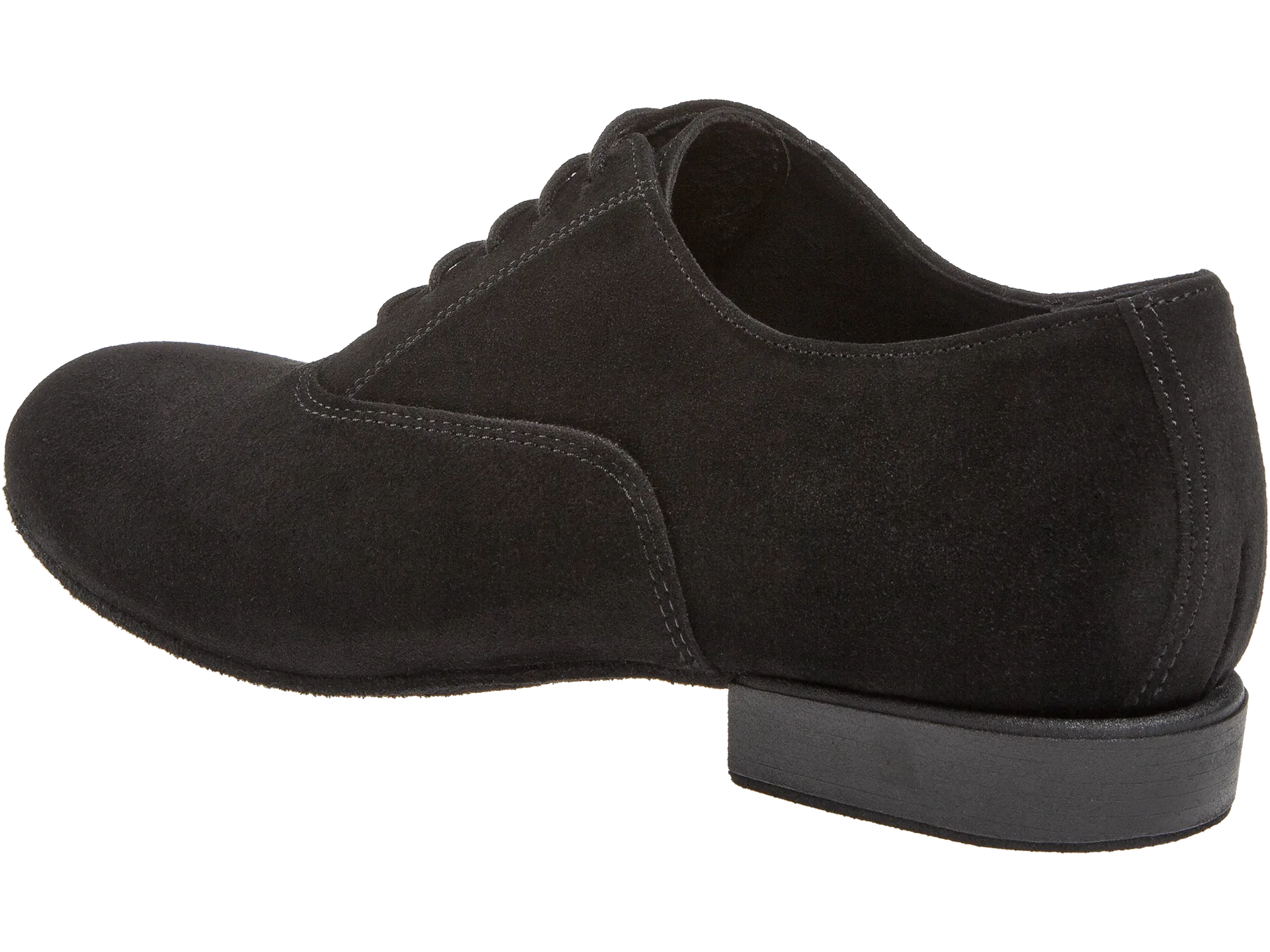 Diamant-Mens: Stewart: Midnite: Black Suede | .75" Standard | WIDE | Suede Sole