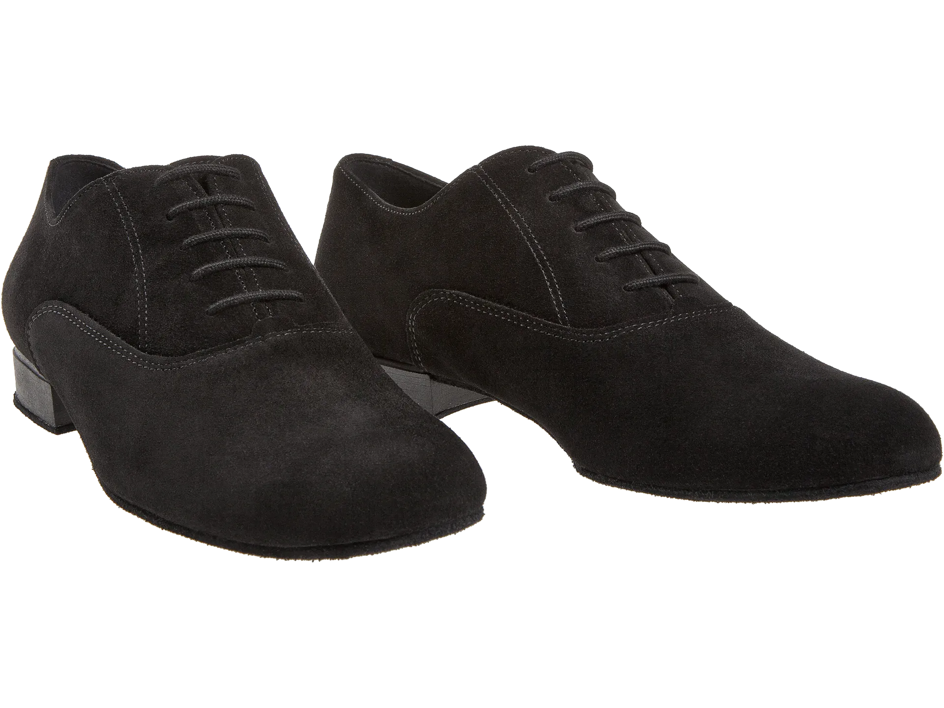 Diamant-Mens: Stewart: Midnite: Black Suede | .75" Standard | WIDE | Suede Sole