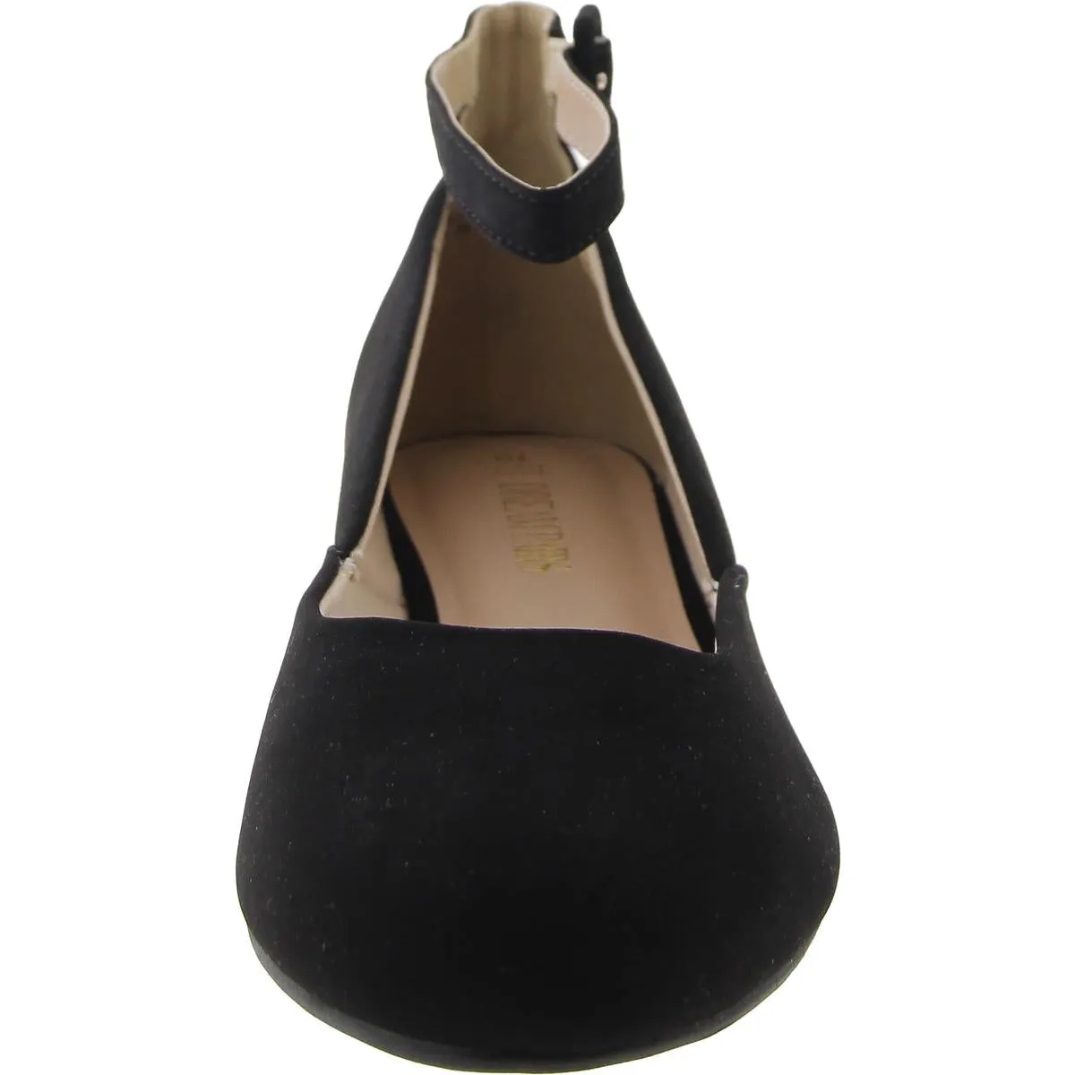Dream Pairs Womens Faux Suede Ankle Strap Ballet Flats