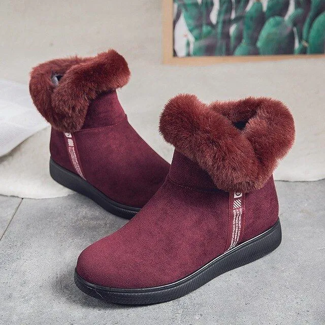 Dyavor Women Unique Plush Snow Orthopedic Boots