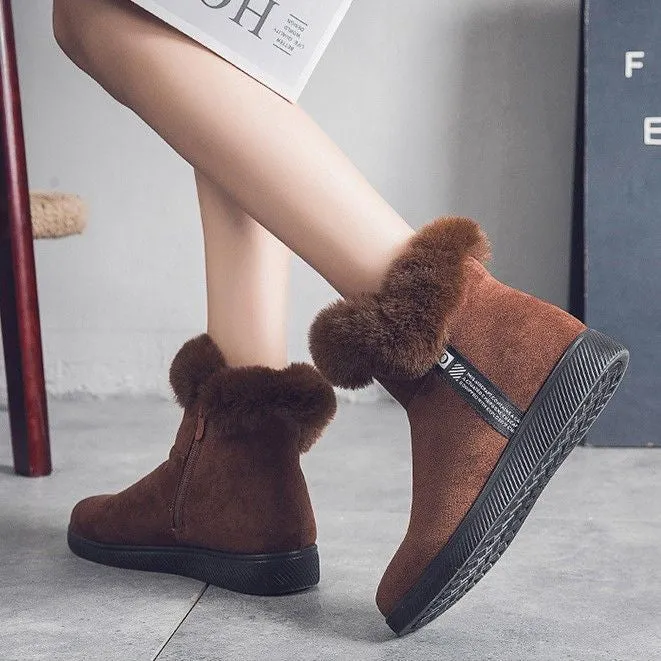 Dyavor Women Unique Plush Snow Orthopedic Boots