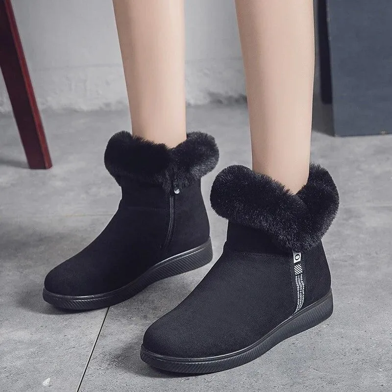 Dyavor Women Unique Plush Snow Orthopedic Boots