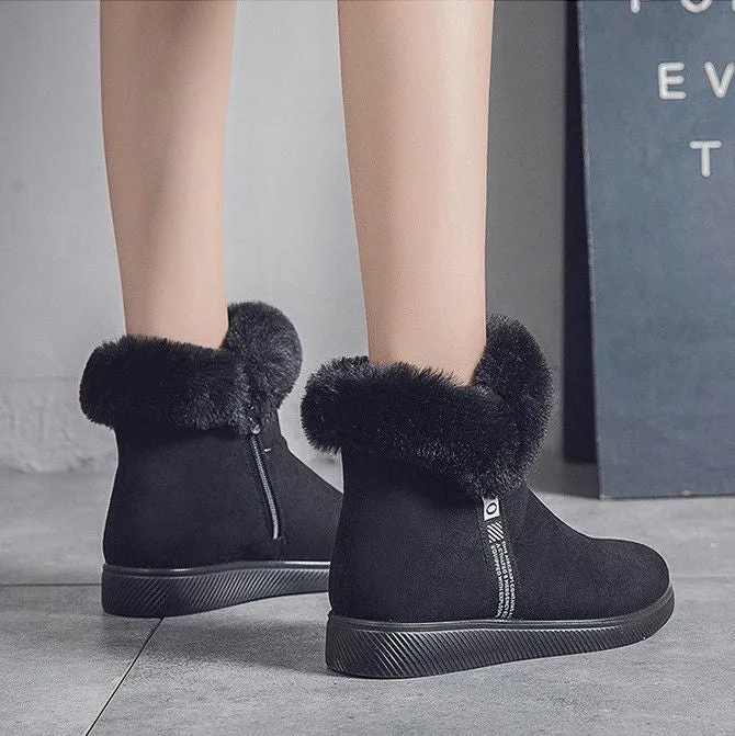 Dyavor Women Unique Plush Snow Orthopedic Boots