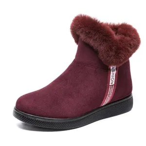 Dyavor Women Unique Plush Snow Orthopedic Boots