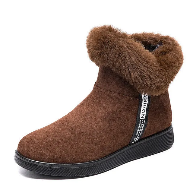 Dyavor Women Unique Plush Snow Orthopedic Boots