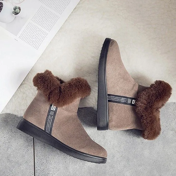Dyavor Women Unique Plush Snow Orthopedic Boots