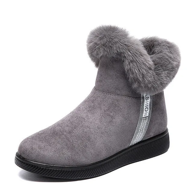 Dyavor Women Unique Plush Snow Orthopedic Boots