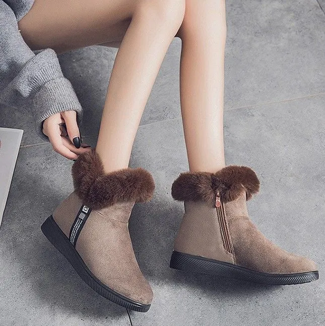 Dyavor Women Unique Plush Snow Orthopedic Boots