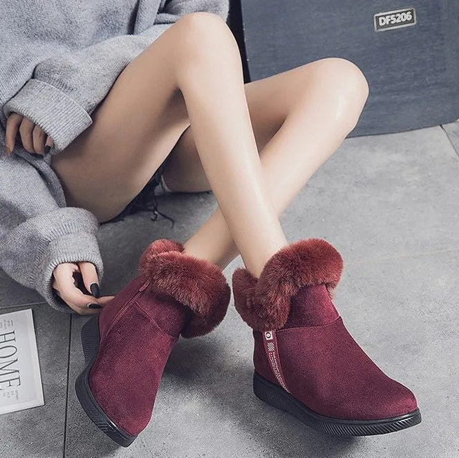 Dyavor Women Unique Plush Snow Orthopedic Boots
