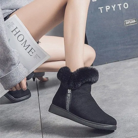 Dyavor Women Unique Plush Snow Orthopedic Boots