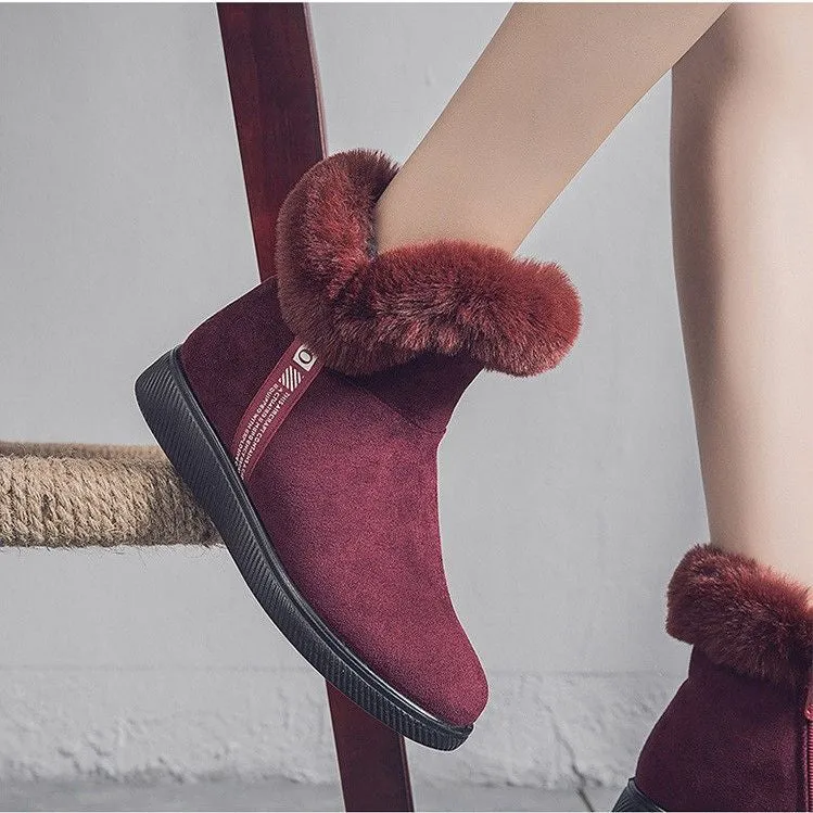 Dyavor Women Unique Plush Snow Orthopedic Boots