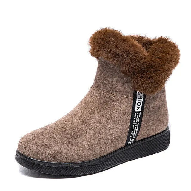 Dyavor Women Unique Plush Snow Orthopedic Boots