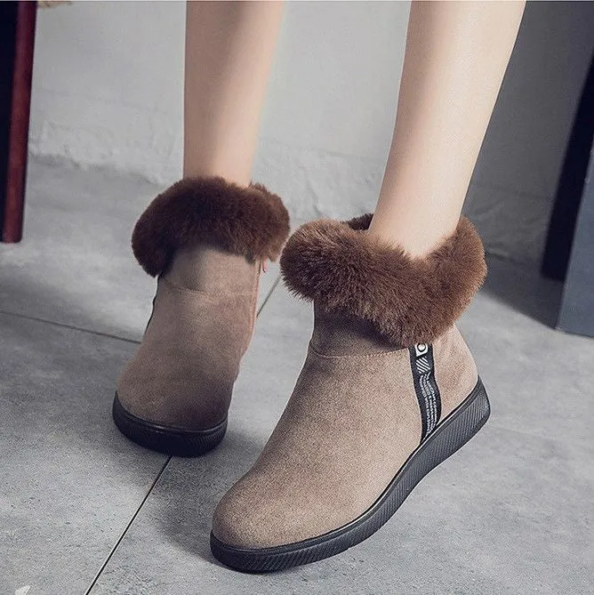 Dyavor Women Unique Plush Snow Orthopedic Boots