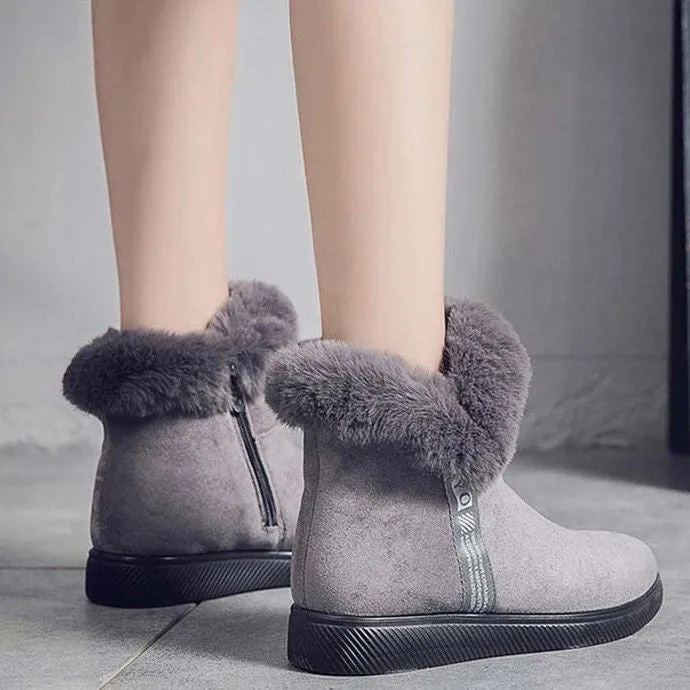 Dyavor Women Unique Plush Snow Orthopedic Boots