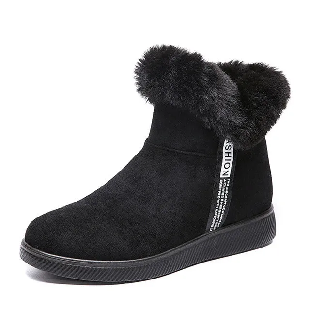 Dyavor Women Unique Plush Snow Orthopedic Boots