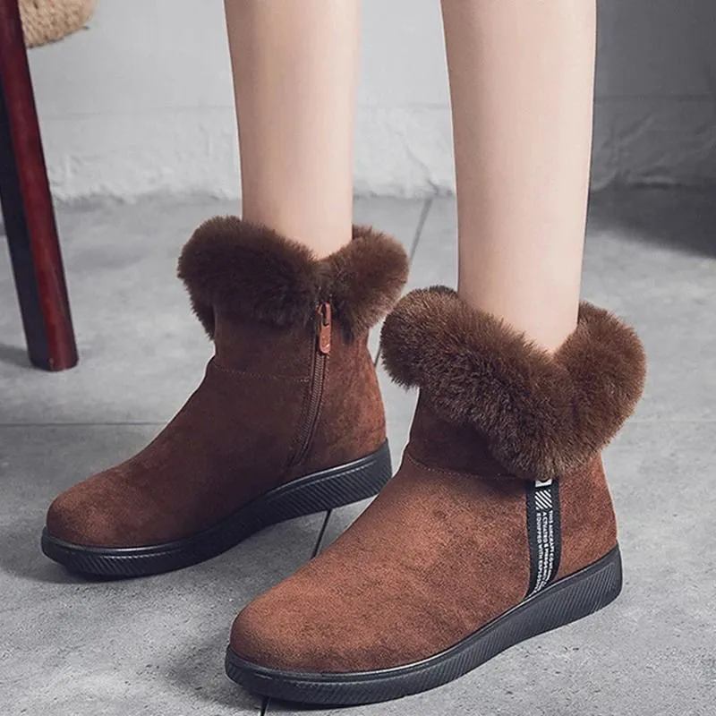 Dyavor Women Unique Plush Snow Orthopedic Boots