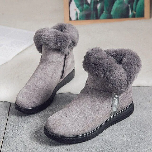 Dyavor Women Unique Plush Snow Orthopedic Boots
