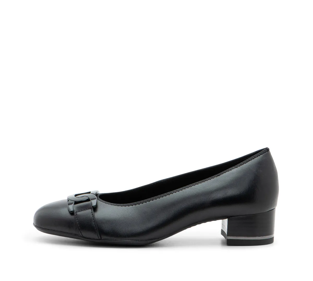 Gallant Women's Buckle Chain Heel Pump 35mm - Black 15