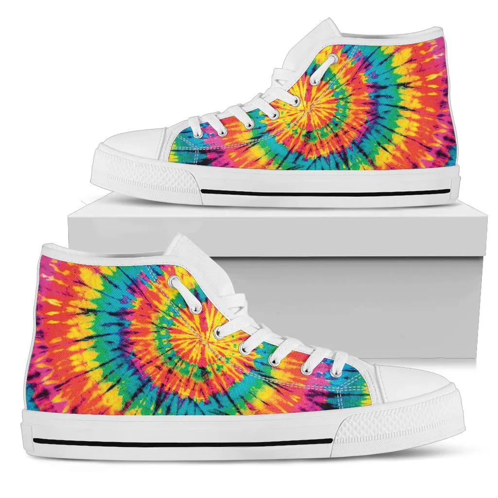 High Top Sneakers - Tie Dye Design #116 | Custom Canvas Shoes, Customized Birthday Gift Idea, Cool Unique, 90s Hip Hop, Back to School