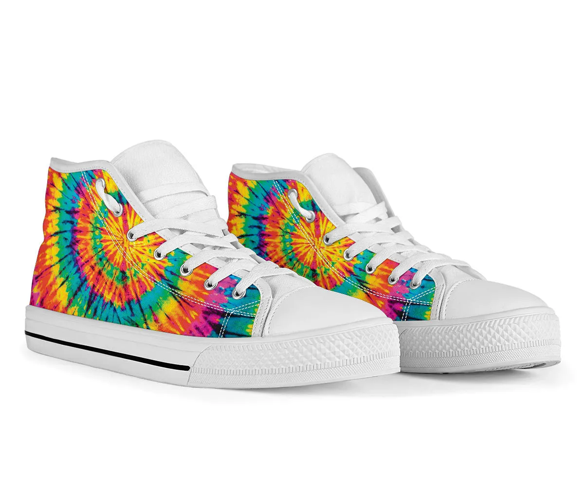 High Top Sneakers - Tie Dye Design #116 | Custom Canvas Shoes, Customized Birthday Gift Idea, Cool Unique, 90s Hip Hop, Back to School