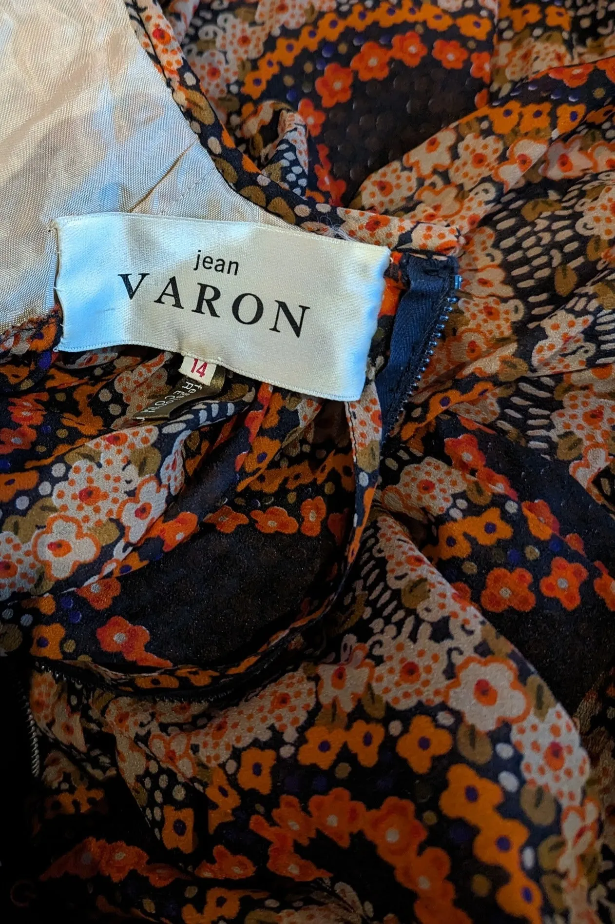 Jean Varon Early 70s Evening Summer Boho Maxi Patterned Dress
