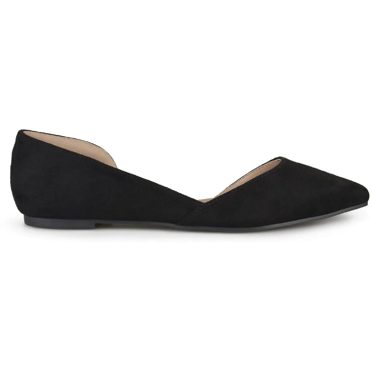 Journee Collection Womens Ester Faux Suede Slip On D'Orsay