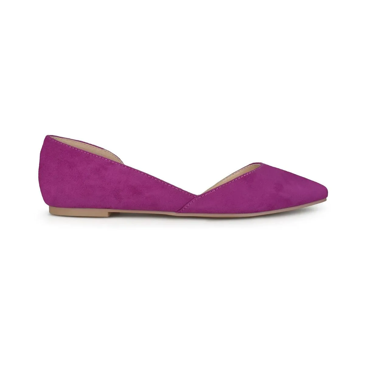 Journee Collection Womens Ester Faux Suede Slip On D'Orsay