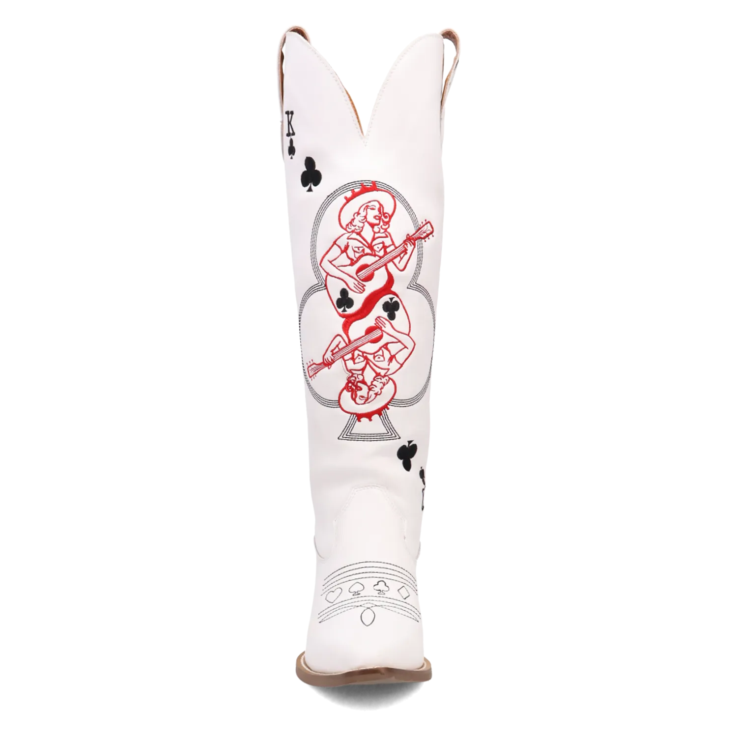 King Of Clubs White Leather Boot (DS)
