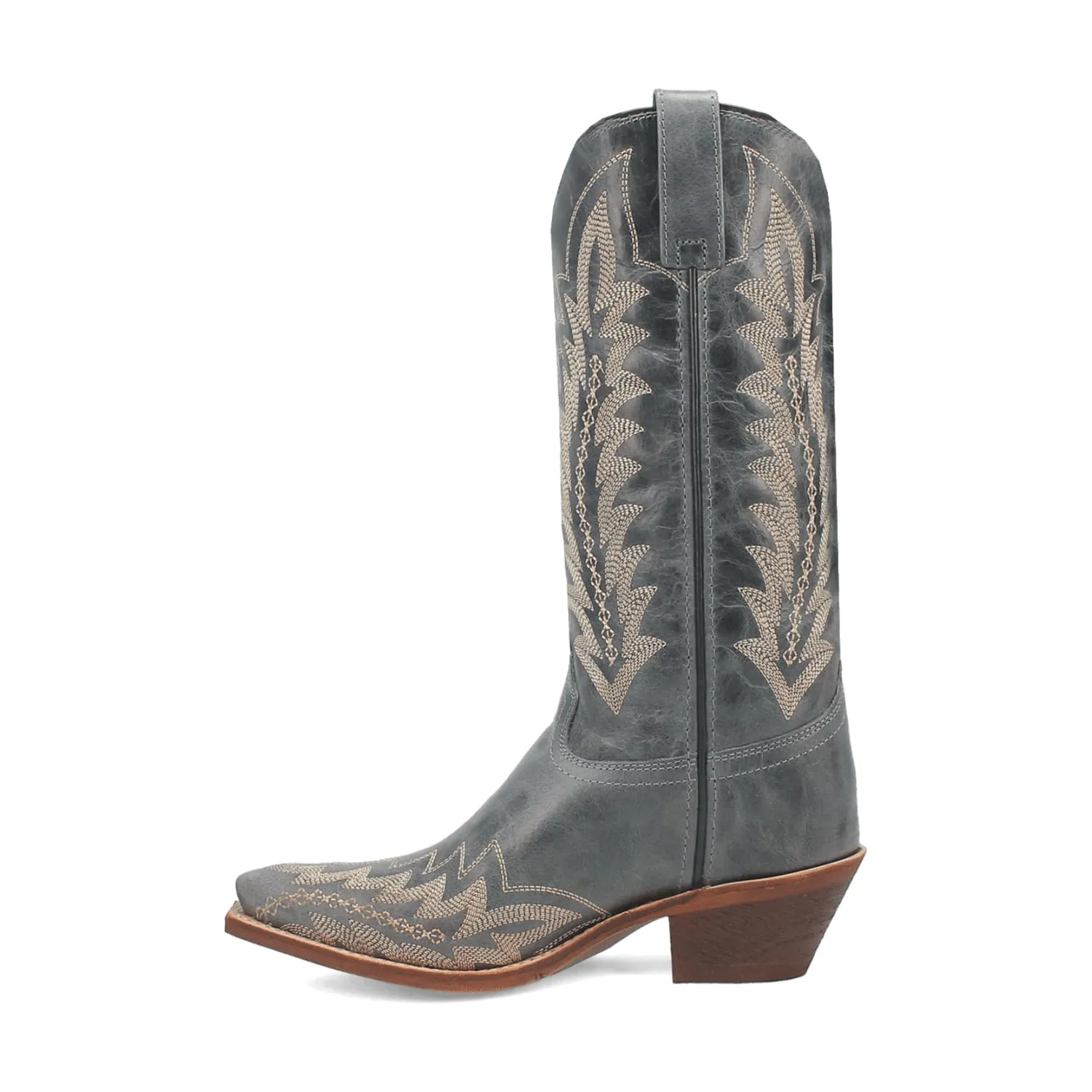 Laredo Women's Emmylee Snip Toe Leather Boots - Blue 52207