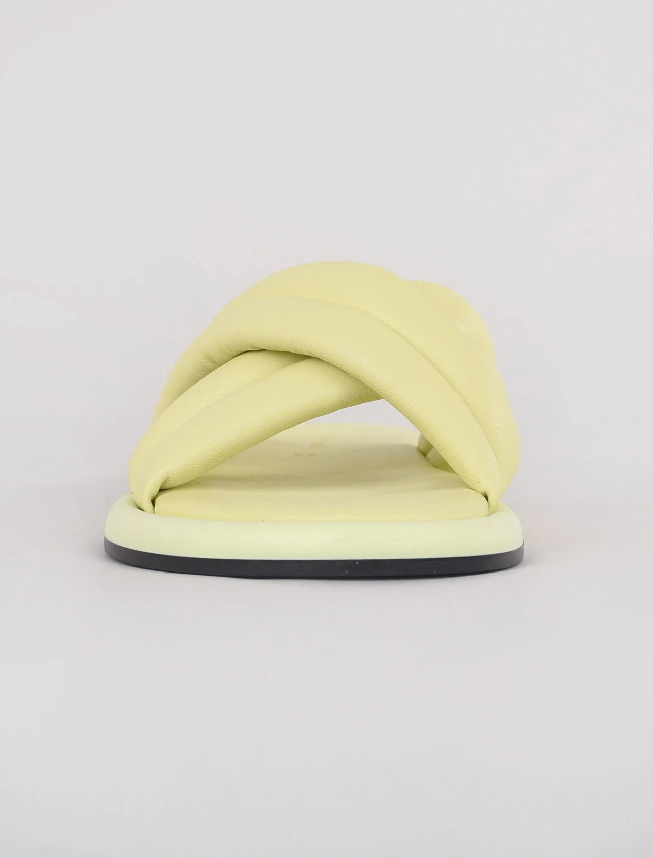 Lotta Cross Mule Sandal, Butter