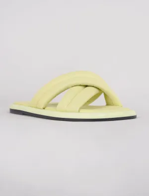 Lotta Cross Mule Sandal, Butter